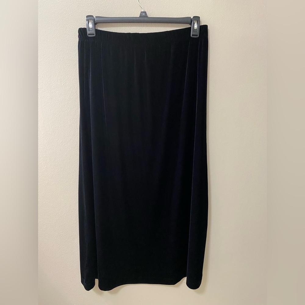 Bentley velvet skirt womens size xl black whimsigoth romantic witchy maxi